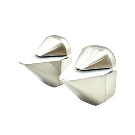 C.R. LAURENCE DL631BN CRL Brushed Nickel Adjustable Shelf Bracket - PAIR