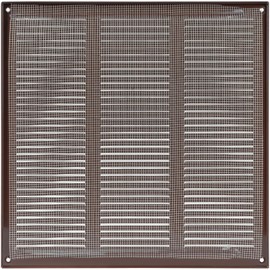 Vent Systems 12" x 12" Inch (Overall Dimensions) - Brown - Air Vent Cover Metal Air Return Grill with Built in Pest Guard Screen HVAC Vent Duct Cover for Home Improvement