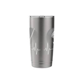 Heartbeat Golf Golfer Tournament Sport Golf Club Stainless Steel Insulated Tumbler