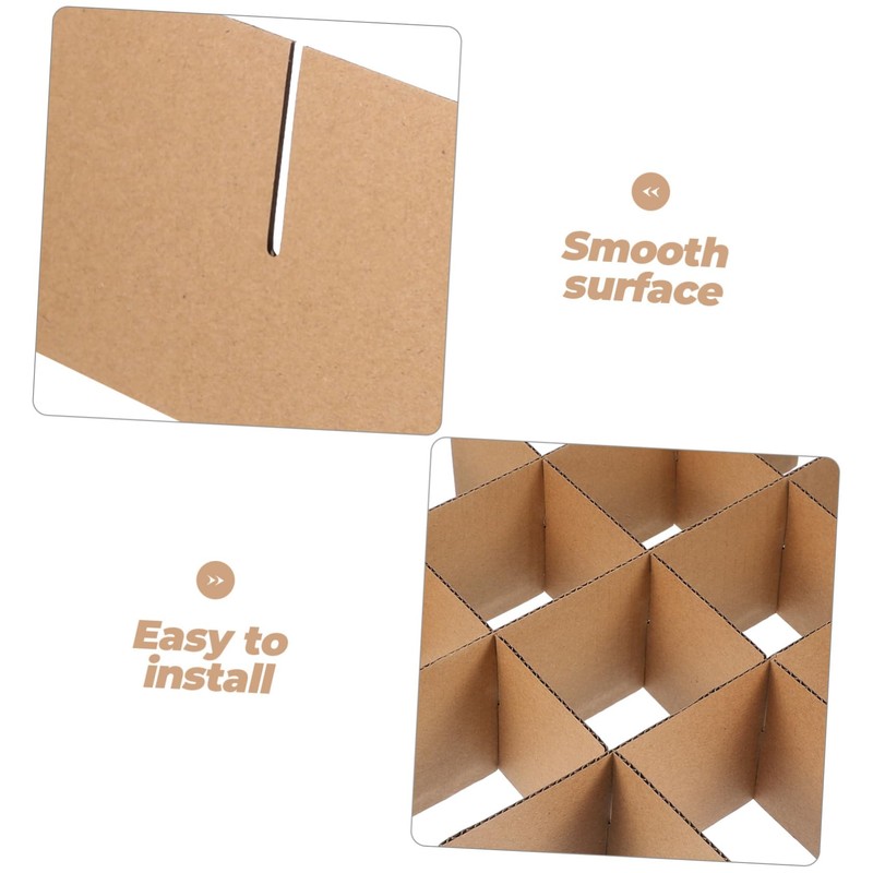 HOMOCONO 1 Set Cardboard Dividers for Moving Boxes Glassware Packaging