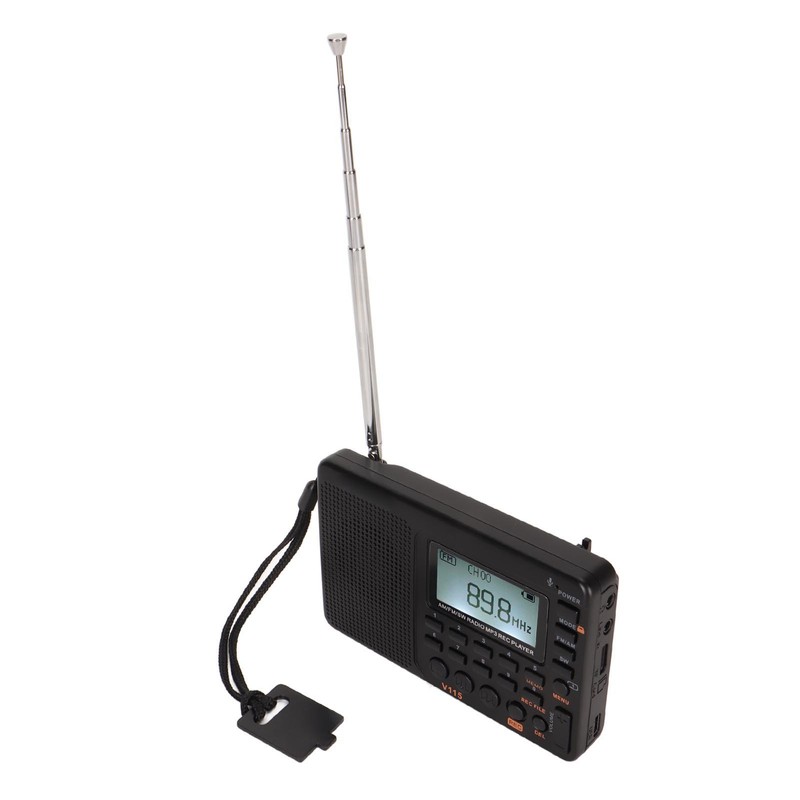 Full Band Recording Radio FM AM MP3 Player LCD Backlight