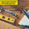 Zoid 9mm Snap Knife Steel Blade Refill 10 Pack, Sharp