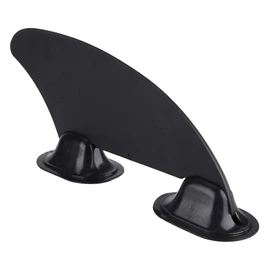 Stick On Fin, Durable Kayak Skeg Tracking Fin Made of Black Plastic with 2 Bases to Reduce Water Resistance of Inflatable Paddle Boards