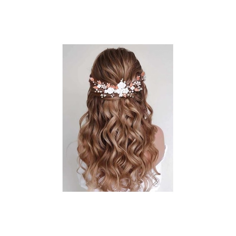 CASDRE- Enredadera para el cabello de novia con flores de