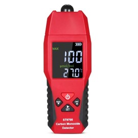Handheld Carbon Monoxide Meter LCD Color Display CO Detector High Precision Carbon Monoxide Tester CO Gas Leak Tester 0-1000ppm