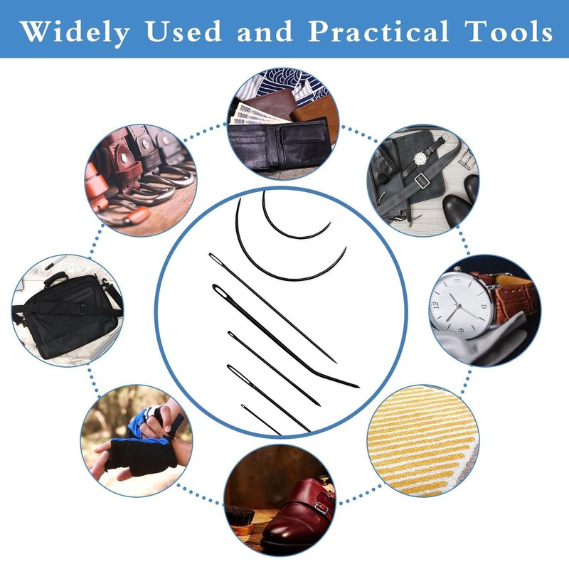 Pony Black Needle Repair Kit - 7-Piece Sewing Set