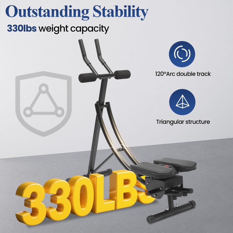 Ab Machine for Home exercise, Ab Crunch Workout Equipment Adjustable