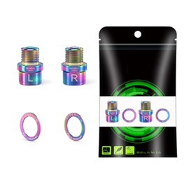 Bike Pedal Extenders, Titanium Alloy Extended Pedal Spacer with Washers Extended 16/20mm Hollow Foot Pedal Extenders for 9/16" Threaded Pedals Bike SPD MT MTB BM