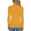 Biffxeu Yellow Turtleneck Sweaters for Women Ribbed Sweater Jumpers Knit