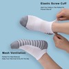 COOVAN 12 Pack Mens Ankle Socks Athletic Running Cushioned Breathable