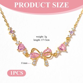 Bow Bracelet, Adjustable Zircon Bow Bracelet, Friendship Is Like A Bow, Friendship Bracelets, Bow Bracelet with White and Pink Zircon, Send to Women Trendy Bracelet Gift for Her