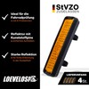 LOEVELOSI 4 x Orange Pedal Reflectors Set, StVZO-approved, Easy Assembly,