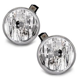 RAPOOSANS Kit de montaje de luces antiniebla de conducción para Dodge Durango 2001-2003 2001-2004 Dodge Dakota Pickup luz antiniebla de repuesto con bombillas 881 12 V 27 W lente transparente, 1 par