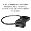 QQWD OBD1 to OBD2 GM Adapter Scanner Connector, Scanner Diagnostic