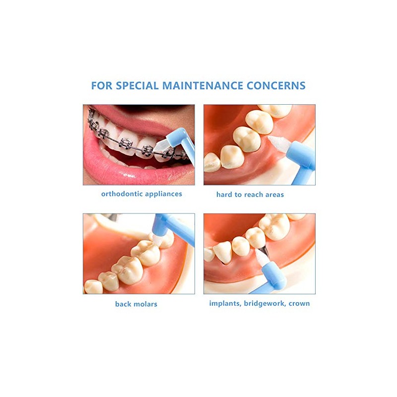 LOVEWEE Cepillo de dientes cónico End-Tuft, 6 piezas de cepillo