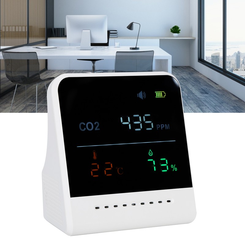 Carbon Dioxide Detector Digital Air Quality Tester with Temperature Humidity