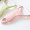 Kitchen Fruit Peeler, Ceramic Vegetable Peeler with Comfortable Grip for