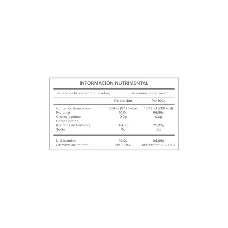Glutec ( Glutamina Lactobacillus ) Caja C3 Sobres Naturex