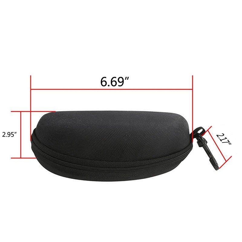 SUNTRADE Hard Case for Glasses Black Pack of 2, black