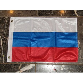 12''x18'' Russia Russian Rough Tex Knitted Flag Banner Grommets PREMIUM Vivid Color and UV Fade BEST Garden Outdor Resistant Canvas Header and polyester material FLAG