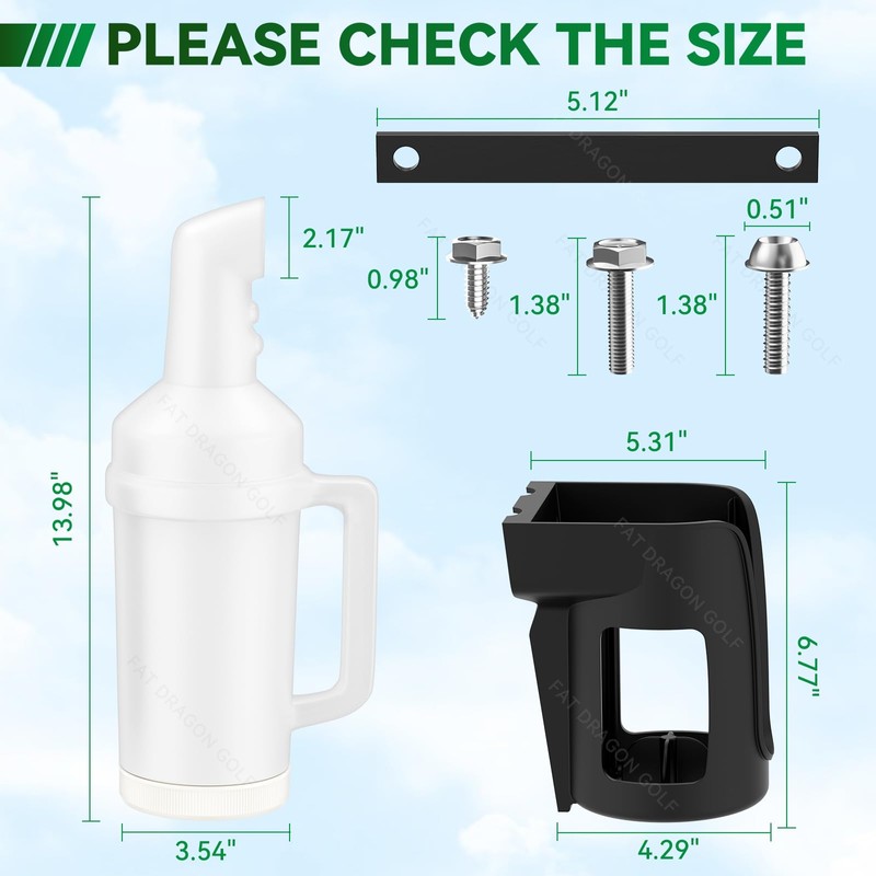 Universal Golf Cart Sand Bottle Suitable for Club Car EZGO