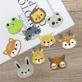 DHER Iron-On Patch, Sticker, Embroidered Patch, Applique, Cute Embroidery Patch, Iron-On Patch, Small Fresh Embroidered Fabric Patch, Trendy Clothing Embroidery Patch, Jeans Decorative Patch (#1)