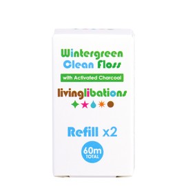 Living Libations Wintergreen Clean Floss, 2 refill rolls