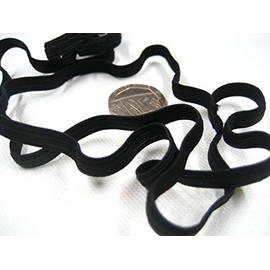 5ms of 6mm Black Sewing Accessories Flat Thin Elastic high Wasit Skirt Elastic