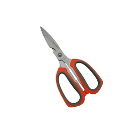 Accod Kitchen Scissors Stainless Steel Multi-Function Kitchen Scissors Household Strong Scissors Suitable for Vegetables Meat Fish Nuts, Etc. (Orange)