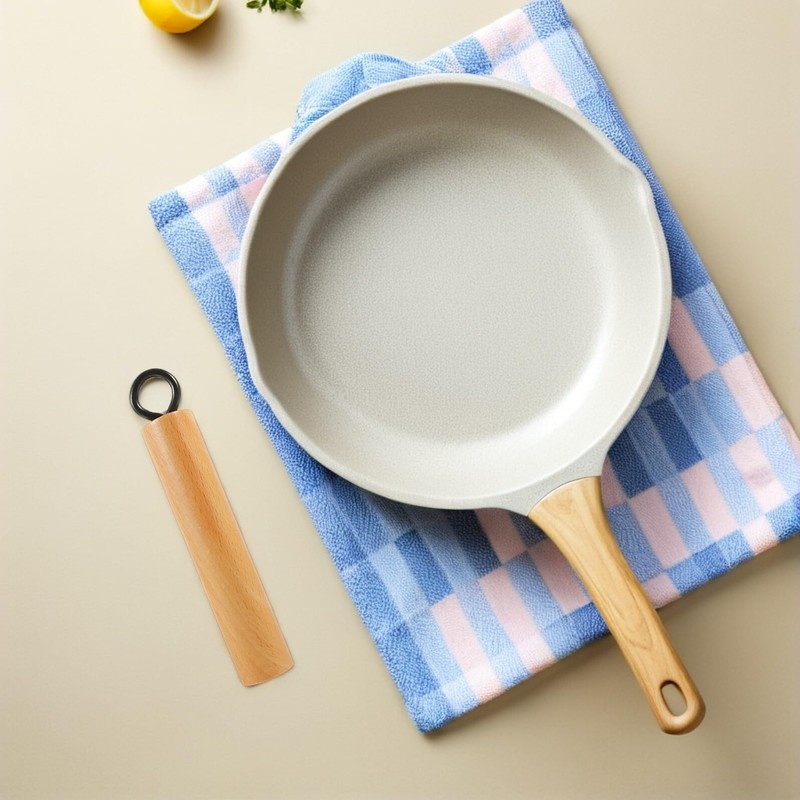 Mikinona Wok Handle Wok Accessories Detachable Handle Cookware Pan Replacement