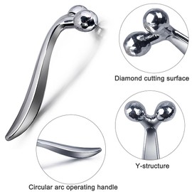 EODKSE 3D Face Massager - Body and Face Massage, 360° Rotation, Shaping, Firming, Anti-wrinkle, Muscle Relaxation - Includes Roller for Face and Body - 1 Piece