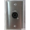 usbargainsound Stainless Steel Wall Plate with one Neutrik NCJ6FI-S Combo