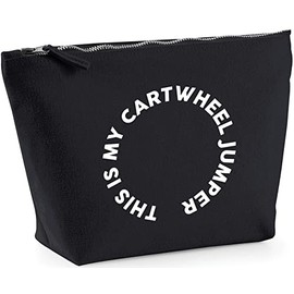 Hippowarehouse This Is My Cartwheel Jumper Gymnastics printed make up cosmetic wash bag 18x19x9cm