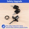 TBWHL 4 Pcs - Zinc Alloy Drawer Lock with Keys,