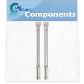 UpStart Components 2-Pack BBQ Gas Grill Tube Burner Replacement Parts for Kitchenaid 860-0003 - Compatible Barbeque Stainless Steel Pipe Burners