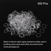sourcing map 500 Pack Rubber Band Stretchable Rubber Elastic Band