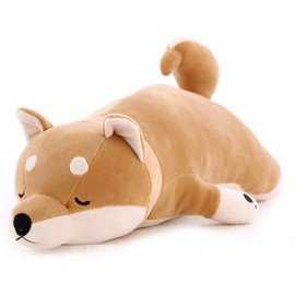 30'' Shiba Inu Plush Stuffed Animal, Giant Stuffed Animals for Anxiety, Big Shiba Inu Corgi Plush, Dog Plush Pillow Hugging Pillow Sleeping Dog Cushion Soft Plush Toy Big Stuffed Animals Kawaii Decor