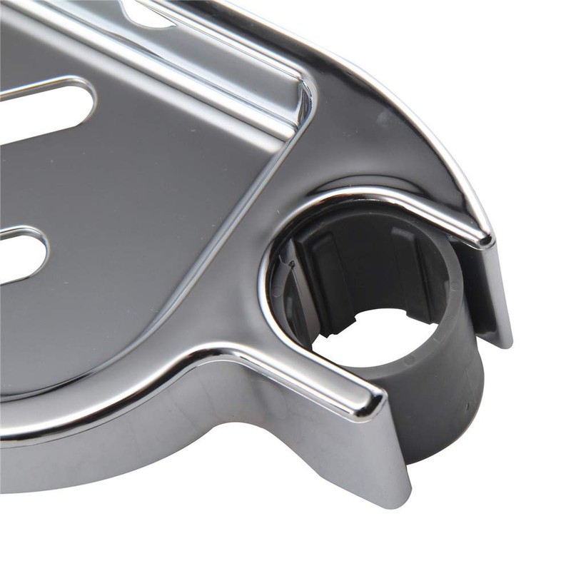 DH-LINK 2X Soap Dish Adjustable Shower Rail Slide Soap Plates