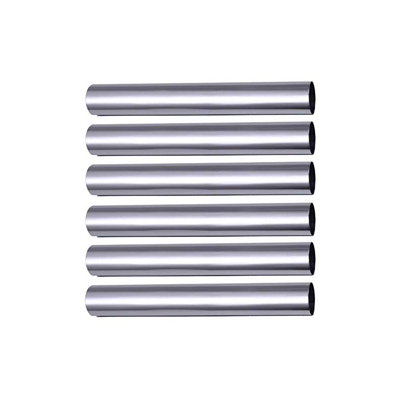 rukauf Foam Roll Moulds Set of 6 Stainless Steel (12.4