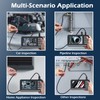 TIANSIAO Dual Lens Industrial Endoscope,HD Endoscope with Light, IP67 Waterproof
