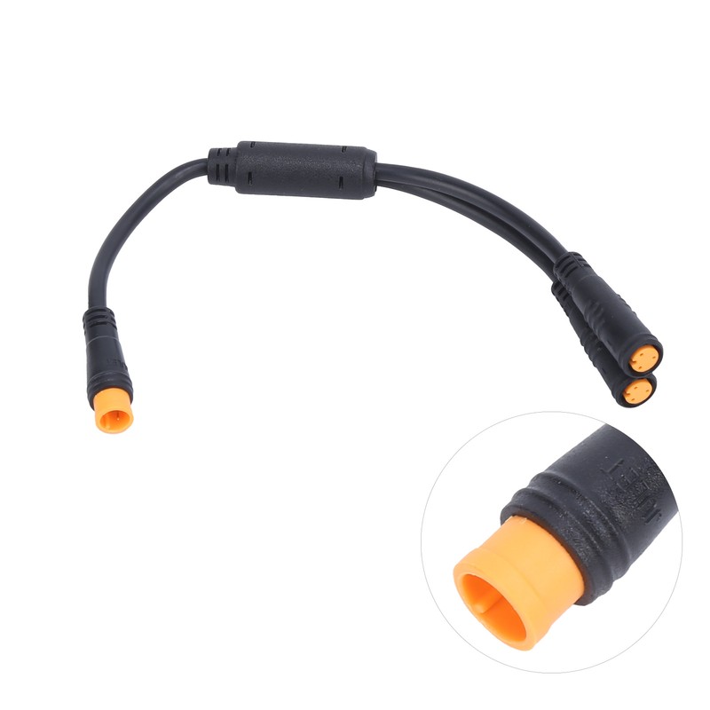 Waterproof Y Splitter 1T2 Cable with 3 Pin Connector for