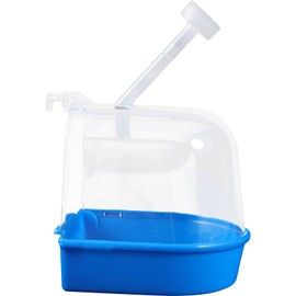Ipetboom Box Bird Bath Box Bird Cage Supplies Bird Bathtub Parakeet Bath for Cage Parrot Shower Tub Cockatiel Bath for Cage Bird Bath for Cage Bird Bathing Cube Plastic Birdcage Birds