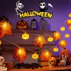 Auxtoo - Halloween Cuerda De Luz 6m 40led Calabaza Hoja