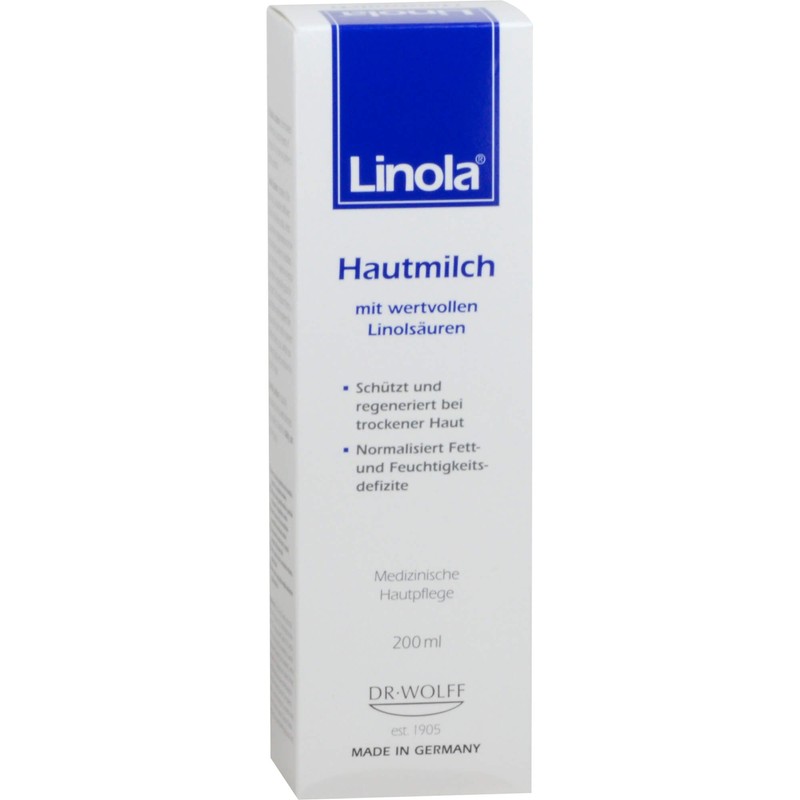 Linola Hautmilch mit wertvollen Linolsäuren, 200 ml Cream