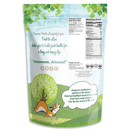 Organic Keto Raw Nuts Mix, 4 Pounds — Keto Snack Contains Non-GMO Brazil Nuts, Pecans, Walnuts, Hazelnuts and Macadamia Nuts, Low Carb Vegan Superfood, Kosher, Non-Irradiated, No Added Sugar, Bulk