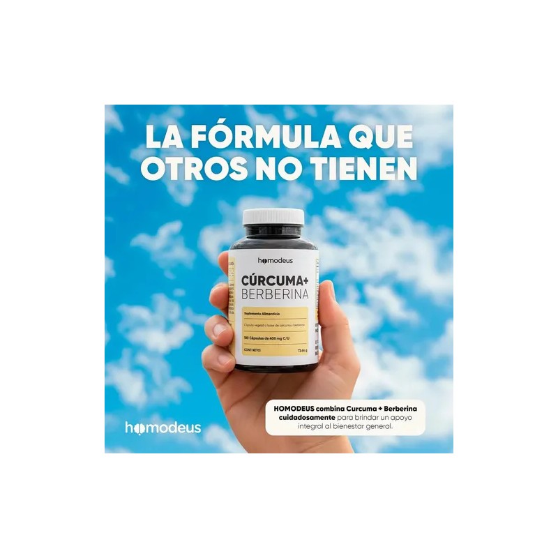 Cúrcuma y Berberina Homodeus: Suplemento con Cápsulas para Bienestar Articular