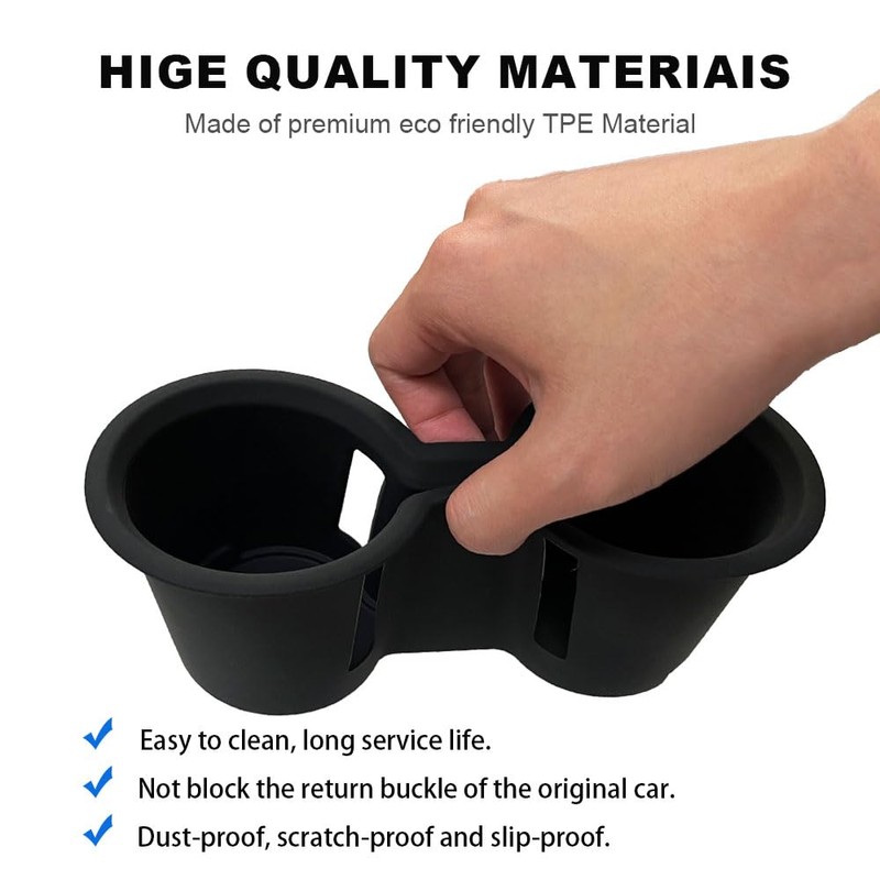 YUJIANQ Cup Holder Inserts for 2021 Toyota Highlander Accessories Non-Slip