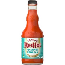 Frank’s RedHot Wing Sauce & Dip, Pineapple Hawaiian, Tropical, Sweet Mild Heat, Toss, Top, or Dip with Chicken Wings, Shrimp, Rice Bowls, and Fish Tacos, 12 fl oz