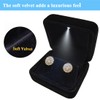 GBYAN Velvet Earring Box with LED Light, Stud Earring Gift