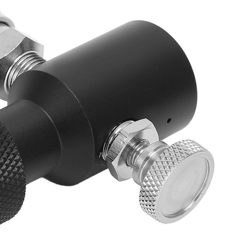 G1/2-14 CO2 Refill Adapter Connector Black Soda ASA Release Valve